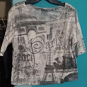 ROMANCE RETRO ROCK medium ladies Paris tee